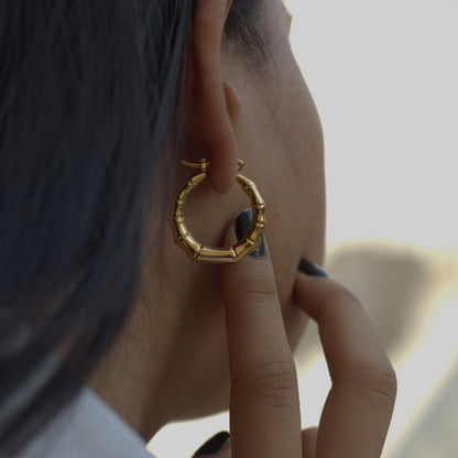 The Forest Flair Hoops Earrings