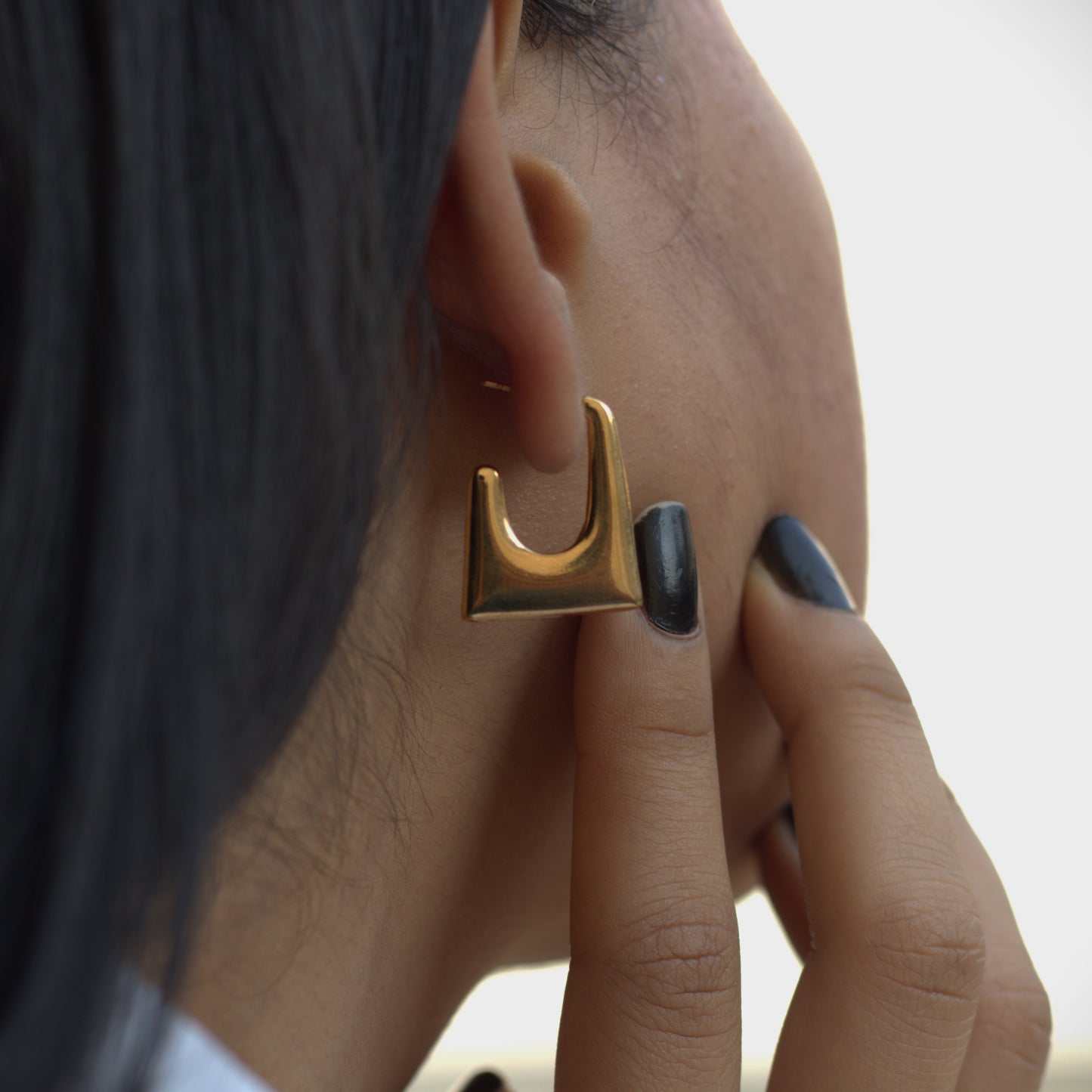 The Geometric Hoops Earrings